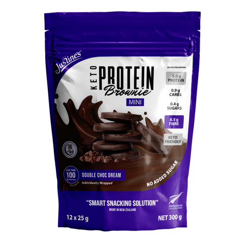 Justines Mini DBL Choc Brownie Cookie GF 300G