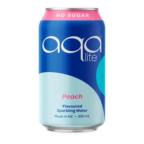 Aqalite Sparkling Water Peach 12 Pack