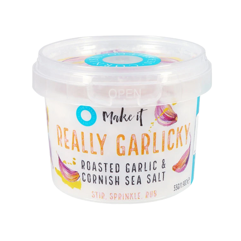 Cornish Sea Salt Really Garlicky 55g - Carton x 8