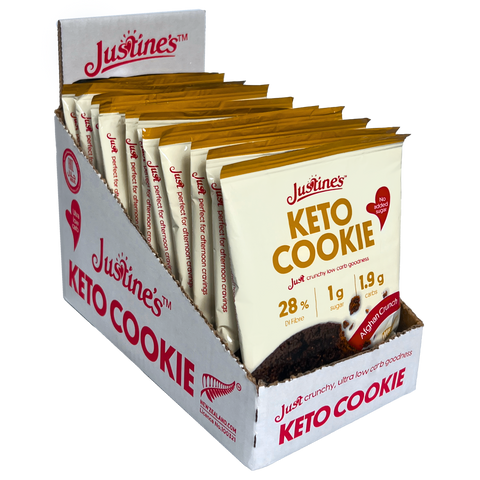 Justines Keto Afghan Crunch Cookie 40G x Pack of 12