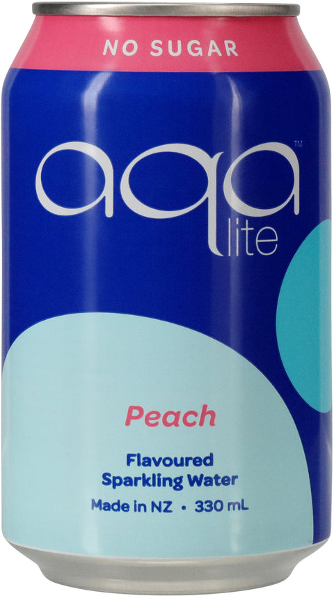 Aqalite Sparkling Water Peach 12 Pack