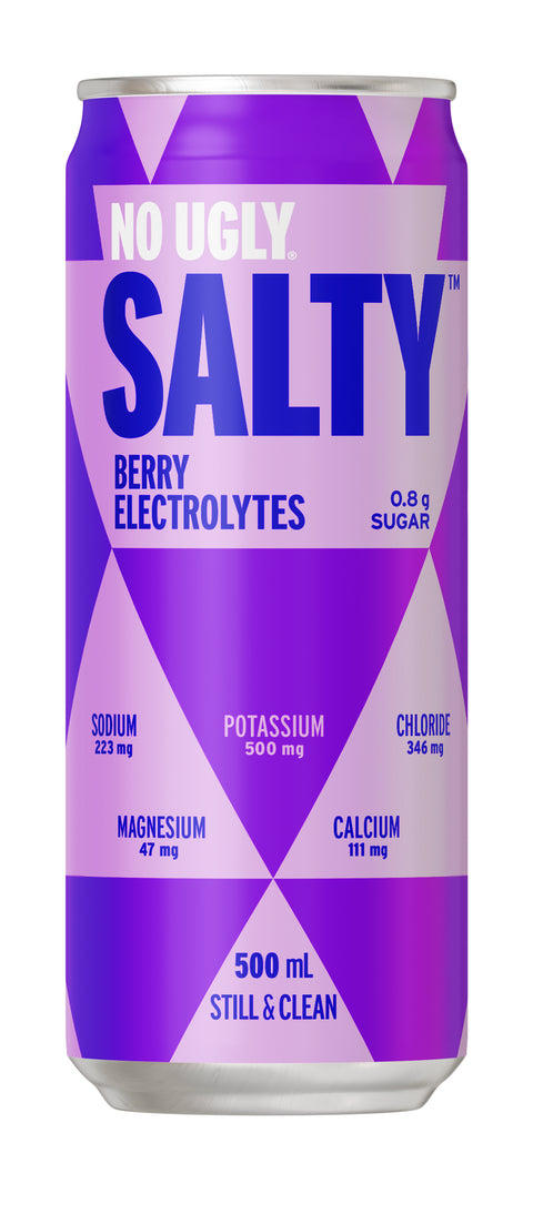 No Ugly Salty Berry Electrolyte Drink 500mL