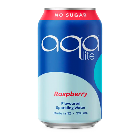 Aqalite Sparkling Water Raspberry 330ml - Carton x 12