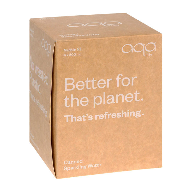 Aqalite Sparkling Water 500ml Carton x 6 Simply Good Foods