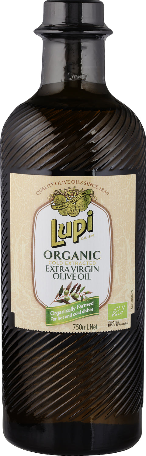Lupi EVOO Organic 750ml - Carton x 6   Best Before 31 July 2026