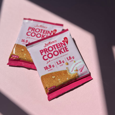 Justines Protein Raspberry White Choc 60g x Pack of 12