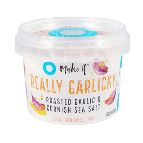 Tub Cornish Sea Salt Really Garlicky 55g