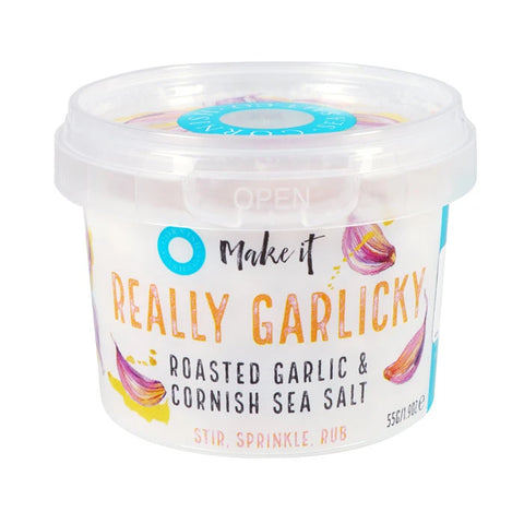 Cornish Sea Salt Really Garlicky 55g - Carton x 8