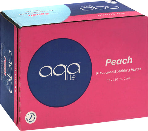 Aqalite Sparkling Water Cola 330ml - Carton x 12